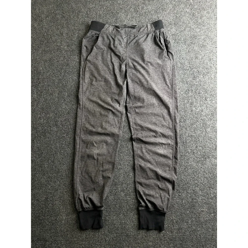 Womens Lululemon Heather Gray Athletic Jogger Pants, Size 4